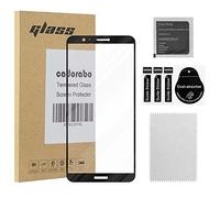 cadorabo Verre Trempé Couverture complète Compatible avec Huawei P Smart 2018 / Enjoy 7S en Transparent avec Noir - Verre de Protection d'écran trempé (Tempered) en dureté 9H avec 3D Touch