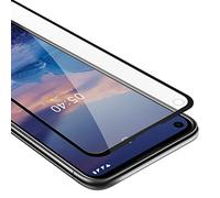 cadorabo Verre Trempé couverture complète compatible avec Nokia 5.4 en TRANSPARENT avec NOIR - Verre de protection d'écran trempé (Tempered) en dureté 9H avec 3D touch