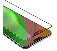 cadorabo Verre Trempé couverture complète compatible avec OnePlus 6 en TRANSPARENT avec NOIR - Verre de protection d'écran trempé (Tempered) en dureté 9H avec 3D touch