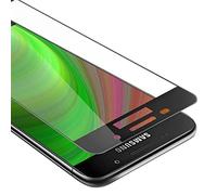 cadorabo Verre Trempé couverture complète compatible avec Samsung Galaxy A3 2016 en TRANSPARENT avec NOIR - Verre de protection d'écran trempé (Tempered) en dureté 9H avec 3D touch