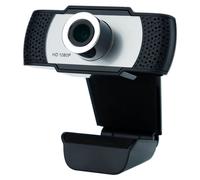 Cadorabo Webcam 1080P en noir Avec microphone Caméra web USB 2.0 avec clip pivotant