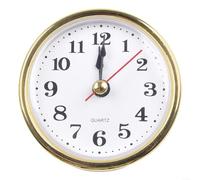 Cadran blanc avec chiffres arabes dorés en gras, un choix intelligent pour vos projets d'horloge à faire soi-même