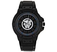 Cadran de montre Marvel Black Panther avec bracelet en métal noir