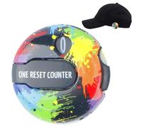 Cadran de pointage portable - Compteur manuel, visière de chapeau à clipser, indicateur numérique rond compact, réinitialisation simple à une touche, moyeu en plastique léger | Fairway Green Range