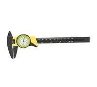 Cadran en plastique Vernier Règle de la règle de l'étrier outil de mesure de toit pour les paramètres de mesure (Jaune (anglais))