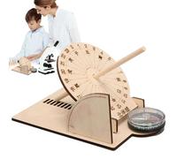 Cadran Solaire Décoration Bureau - Minuteur Éducatif en Bois Outil Apprentissage Pratique | Horloge Ancienne pour Anniversaire Noël Nouvel an Cadeau Étudiants Science Histoire