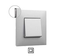 Cadre 1 élément Legrand 741031 série Valena Next couleur aluminium fume