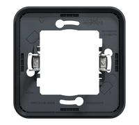 Schneider Electric - Mureva Styl - Cadre 1 poste à griffes - encastré - IP55 - IK08 - gris - MUR34108