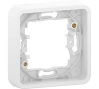 Cadre 1 poste encastré IP55 IK08 blanc Appareillage étanche sup IP55 Mureva Styl - MUR39107 - Schneider