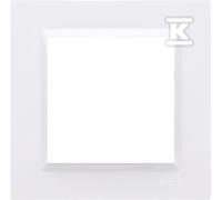 Cadre 1 poste universel horizontal/vertical blanc Simon10 CR1/11