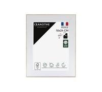 CADRE 18x24 NEWTON BOIS ET BLANC