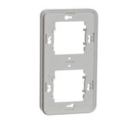 Cadre 2 postes vertical encastré IP55 IK08 blanc Appareillage étanche sup IP55 Mureva Styl - MUR39151 - Schneider