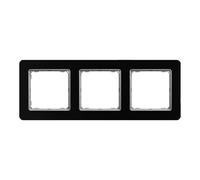 Cadre 3 positions, verre noir Sedna Design i Elements SDD361803