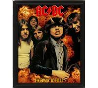 Cadre 3D lenticulaire Pyramid AC/DC Highway To Hell Noir 20,5x4,5x25,5 cm