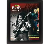 Cadre 3D lenticulaire Pyramid Bob Marley Noir 20,5x4,5x25,5 cm