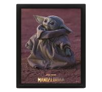 Cadre 3D lenticulaire Pyramid The Mandalorian Grogu Noir 20,5x4,5x25,5 cm