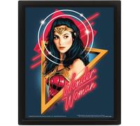 Cadre 3D lenticulaire - Pyramid - Wonder Woman - Multicolore - 25,5x20,5 cm - Design contemporain