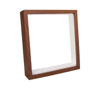 Cadre 3D Profond et Multifonctionnel for Tirelire, décoration de Bureau en Bois for Photos, Porte-Photos, 20 x cm pour Fleurs Séchées, Loisirs Créatifs, Photos(Coffee)