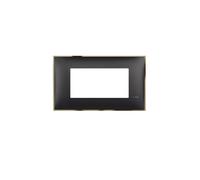 cadre 4 modules Classia Legrand - Noir avec or
