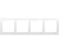 Cadre 4 postes PREMIUM IP20/IP44 blanc antibactérien SIMON54 DR4/AB11