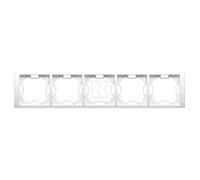 Cadre 5 postes BASIC NEOS BMRC5/11 blanc horiz./vert.