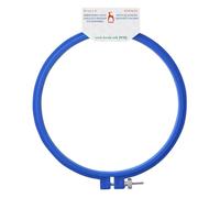 Tambour à broder Pony 15cm plastique bleu - 1pc
