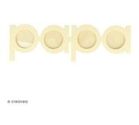 Cadre à décorer - Papa - 26 x 8 cm Beige G