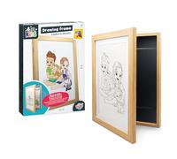 Buki France Cadre à Dessins Enfant +3 Ans - Expose et Range Jusqu’à 50 Dessins A4 - Format 24x33 cm - À Poser ou Suspendre - Sécurisé et Facile à Utiliser