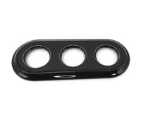 Cadre à encastrer triple noir, cadre triple porcelaine, cadre triple pour mécanisme