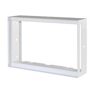 Cadre à fleur de plâtre pour grille de ventilation 190 x 170 mm Blanc