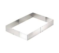 Cadre À Gâteaux Rectangulaire Réglable En Acier Inoxydable EVA - Anneau