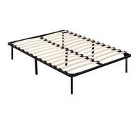 cadre à lattes - 140 x 190 cm - 13 lattes - noir Noir G