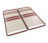 Sommier cadre métal à lattes 5 zones 4 cm Morpho, BULTEX