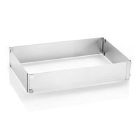 Cadre à Pâtisserie Extensible - Cadre Gateau Rectangulaire - Acier Inoxydable