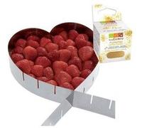 Cadre à pâtisserie extensible coeur + paillettes dorées Multicolore G