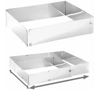 Rosenstein & Söhne Cadre à pâtisserie extensible en acier inoxydable