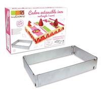 Cadre À Pâtisserie Extensible Rectangle 18/34 À 27/52cm Incolore