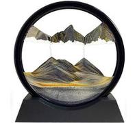 Funtime Gifts Mind Fuel Sandscape Moving Sand Art Rond Verre 3D Ornement Motif Sable Fluide Cadeau pour Thanksgiving, Noël et Anniversaire Multi 18 cm 10620