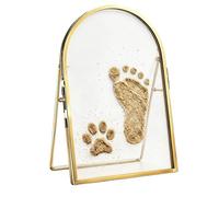 Cadre À Souvenirs Empreinte De Main Verre Double Face Stable Avec Latéral