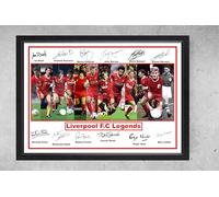 Cadre A4 encadré Liverpool FC Legends, Football, Premier League, Repro Signé, (encadré 31 x 23 x 1 cm)
