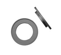 Cadre adaptateur compact en aluminium pour caméras de sport - Antirouille - Changement rapide - 49 mm - Compatible avec plusieurs filtres - Support en aluminium