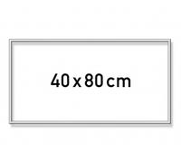 Cadre aluminium argent mat 40 x 80 cm - Peinture par numéros