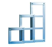 Cadre Aluminium Gris Acier Vandalcom 3 Modules - COMELIT 3161/3A