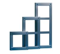 Cadre Aluminium Gris Foncé Vandalcom 3 Modules - COMELIT 3161/3