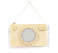 Cadre photo en bois - Appareil photo Polaroïd 20 x 12 cm Beige G