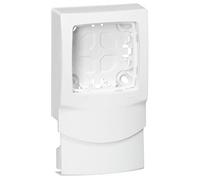 Cadre appareillage saillie 1 poste pose le long des moulures DLPlus épaisseur 16mm - blanc