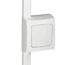 Cadre appareillage saillie 1 poste pour pose sur moulure DLPlus épaisseur 20mm - blanc