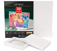 Cadre Arteza DIY, bloc de papier d'art pour aquarelle, 12,7x16,7 cm, 20 feuilles, bloc de toile épaisse, 140 lb, 300 g/m², sans acide, bloc en cellulose pour la peinture et arts mixtes