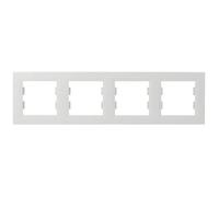 Cadre Asfora blanc - Schneider Electric - EPH5800421D - 4 compartiments - Va et vient - Filaire