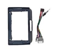 Cadre Autoradio 9 Pouces Android Stéréo Lecteur 2DIN Façade Et Cache Tableau De Bord pour N-Box 2011-2017 Panneau Stéréo Façade D'autoradio(Frame with Cable)